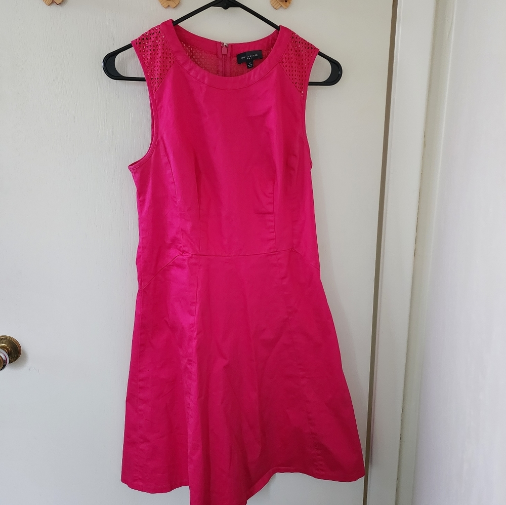 The Limited size 4 hot pink A-line sleeveless dress Used good condition